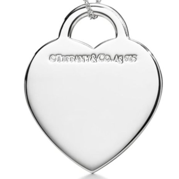 "Love You" Heart Tag Pendant in Silver and Tiffany Blue® only pendant - Picture 4 of 4